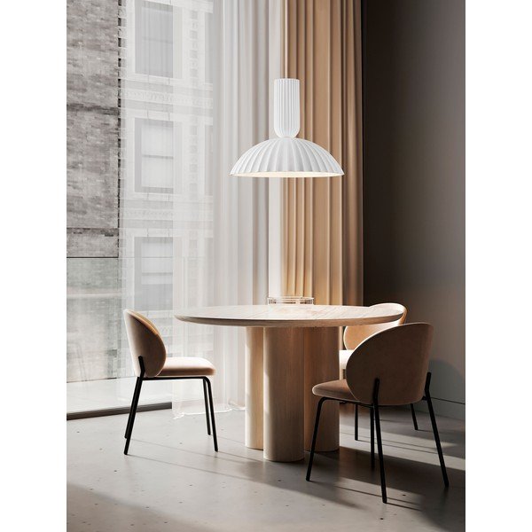 Bílé kamenné závěsné svítidlo ø 50 cm Ammos – Nova Luce-image-1