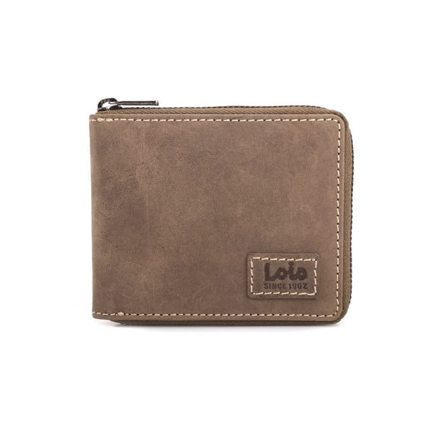 Kožená peněženka Lois Brownie, 10,5x8,5 cm
