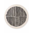 Černý/krémový kulatý vnitřní a venkovní koberec ø 200 cm Haringey Bounds – Ted Baker