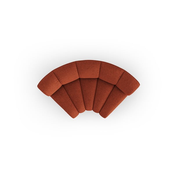 Žinylkový modul pohovky v cihlové barvě (variabilní roh) Lupine – Micadoni -image-2