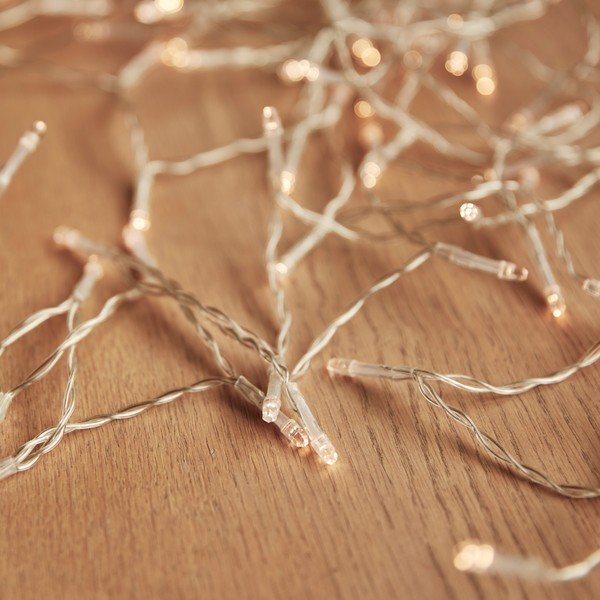 Transparentní LED světelný řetěz DecoKing Lights, 200 světýlek, délka 15,93 m-image-1