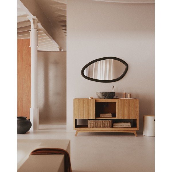 Nástěnné zrcadlo s dřevěným rámem 60x110 cm Magrit – Kave Home-image-2