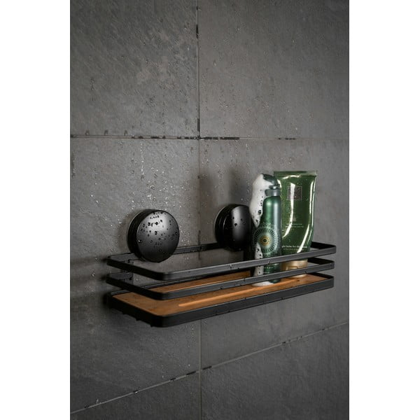 Černá koupelnová police Wenko Alba-image-1