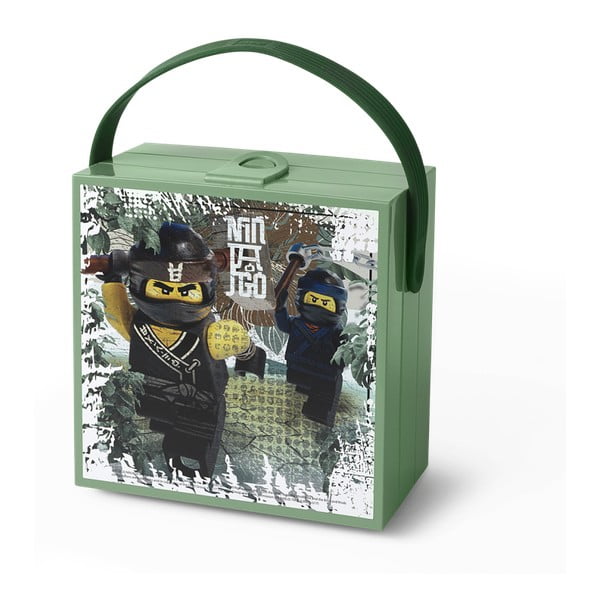 Zelený úložný box s rukojetí LEGO® Army Ninjago