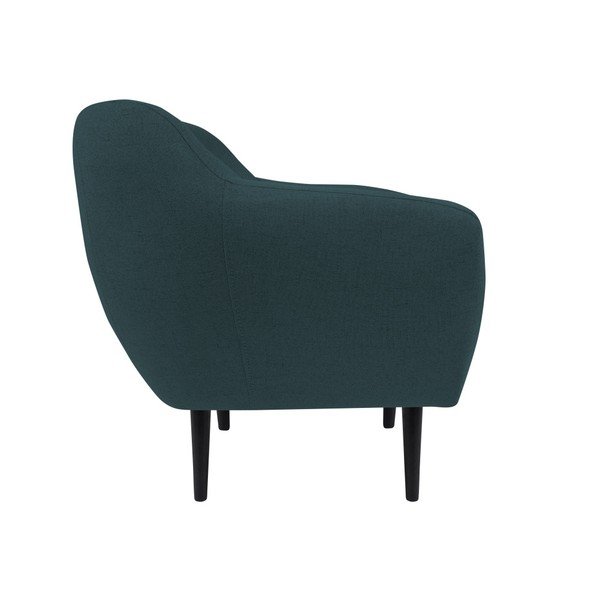 Tmavě modré křeslo s hnědými nohami Mazzini Sofas Piemont-image-2