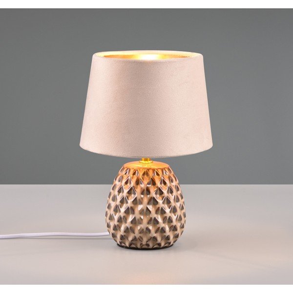 Béžová stolní lampa (výška 27 cm) Ariana – Reality-image-1