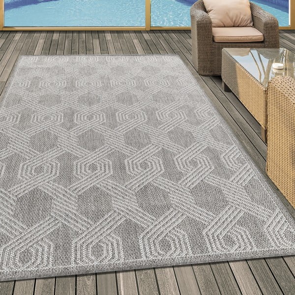 Šedý venkovní koberec 160x230 cm Aruba – Ayyildiz Carpets-image-1