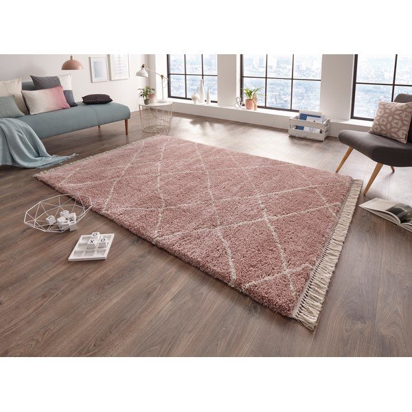 Růžový koberec 160x230 cm Bertha – Hanse Home-image-1