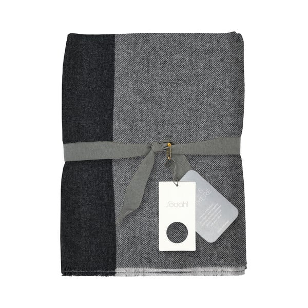 Šedá vlněná deka 130x200 cm Merino – Södahl-image-3