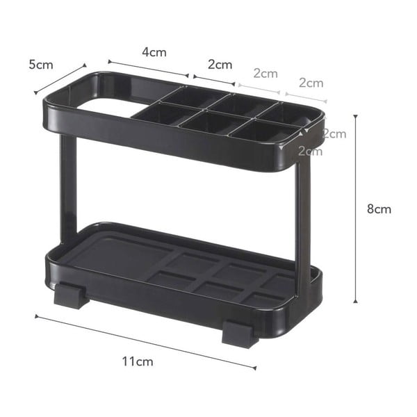 Černý stojánek na kartáčky a pastu YAMAZAKI Tower-image-2