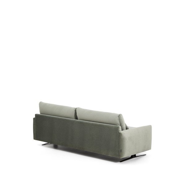 Zelená sametová pohovka 240 cm Veliro – Kave Home-image-4