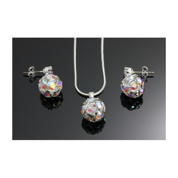 Set náhrdelníku a náušnic se Swarovski krystaly Yasmine Multi-image-1