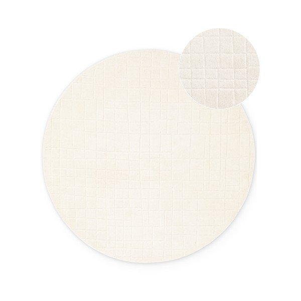 Krémový vlněný kulatý koberec ø 200 cm Kenso – Villeroy&Boch