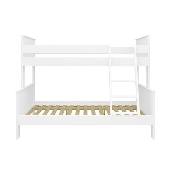 Bílá patrová dětská postel 120x200/90x200 cm Alba – Tvilum