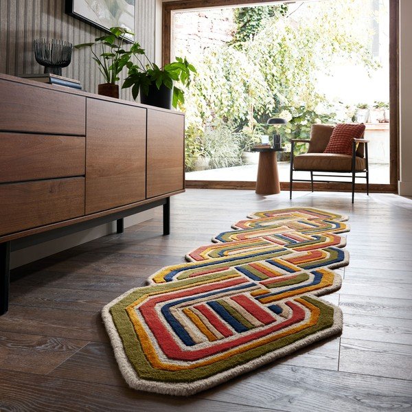Ručně tkaný vlněný běhoun 80x300 cm Lattice Shaped  – Flair Rugs-image-1