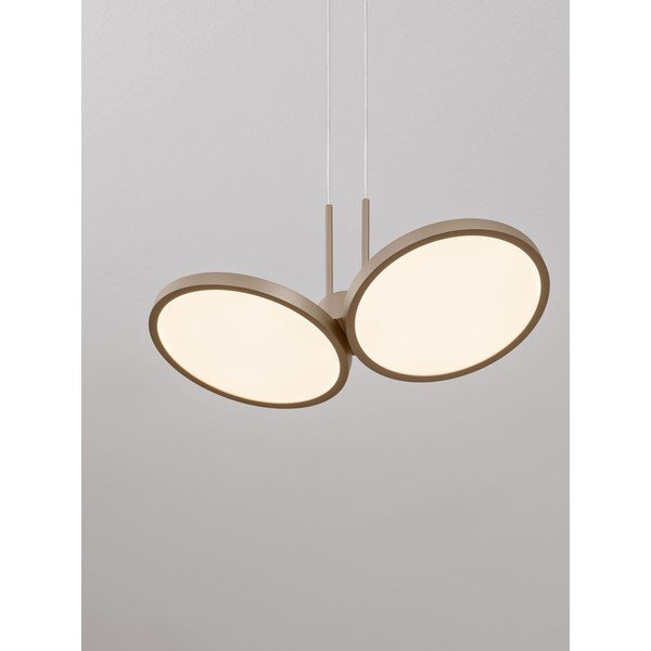 Hliníkové LED stmívatelné závěsné svítidlo v matně zlaté barvě ø 32,5 cm Vea – Nova Luce-image-2