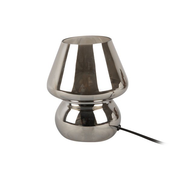 Skleněná stolní lampa ve stříbrné barvě Leitmotiv Glass, výška 18 cm-image-2