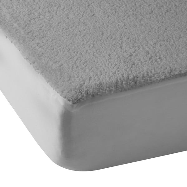 Šedé napínací prostěradlo z mikroplyše 90x190 cm Thermal Sherpa – Catherine Lansfield