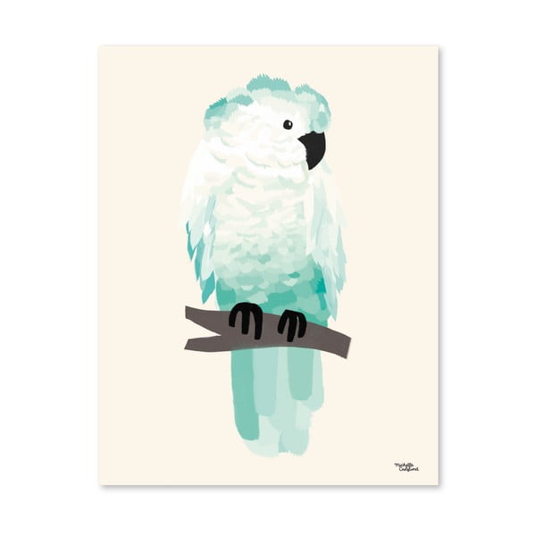 Plakát Michelle Carlslund Green Cockatoo, 30 x 40 cm