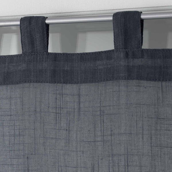Antracitové záclony v sadě 2 ks 60x160 cm Zazy – douceur d'intérieur-image-1