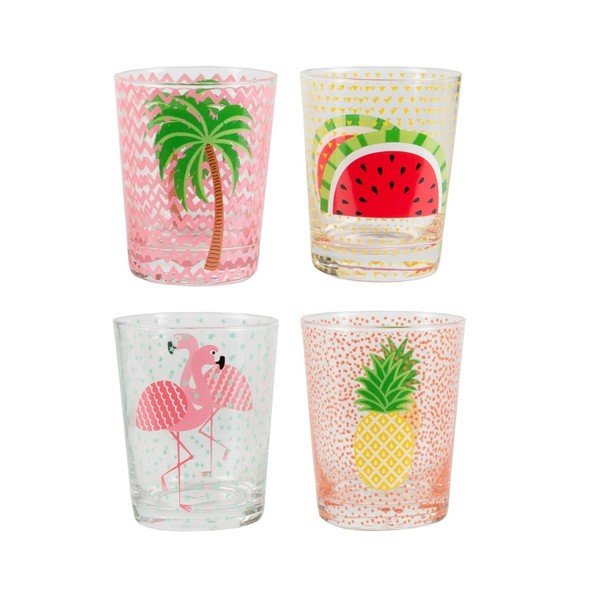 Sada 4 skleniček Sass & Belle Tropical Summer