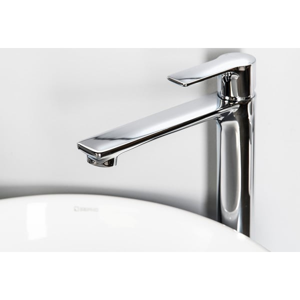 Stojánková umyvadlová baterie v leskle stříbrné barvě Pax – Sapho-image-2