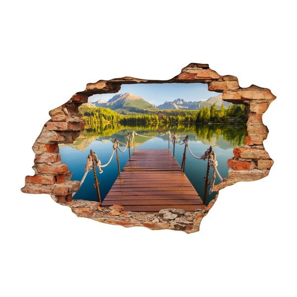 Samolepka Ambiance Panorama Mountain Lake, 60 x 90 cm-image-2