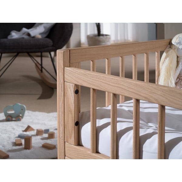 Postýlka z dubového dřeva v přírodní barvě 70x140 cm Forrest – Vipack-image-2