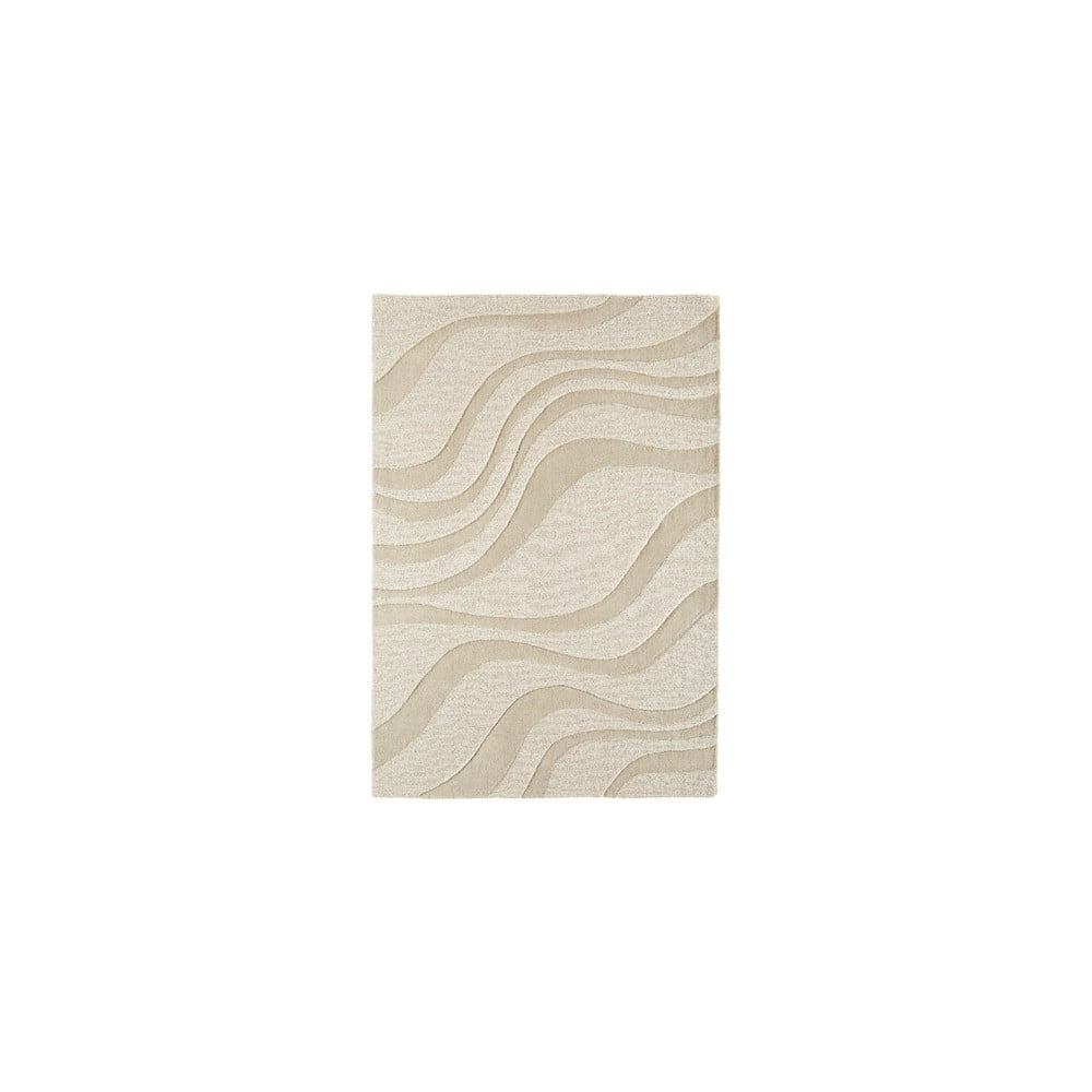 Vlněný koberec Aero Sand, 70x140 cm