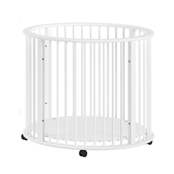 Bílá dětská ohrádka z bukového dřeva 90x90 cm Dino – Vipack