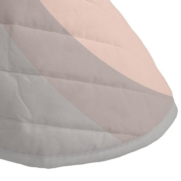 Růžovo-šedý bavlněný prošívaný přehoz 180x260 cm Range – Blanc-image-3