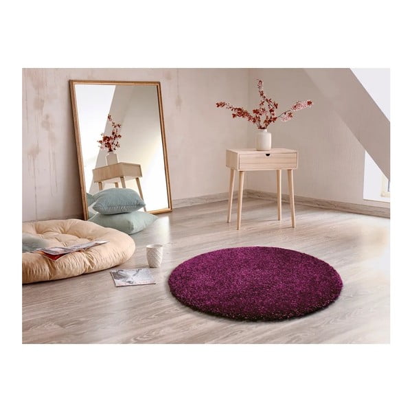 Fialový koberec Universal Aqua Liso, ø 100 cm-image-1