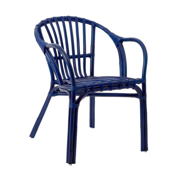 Tmavě modrá židle z ratanu Premier Housewares Havana