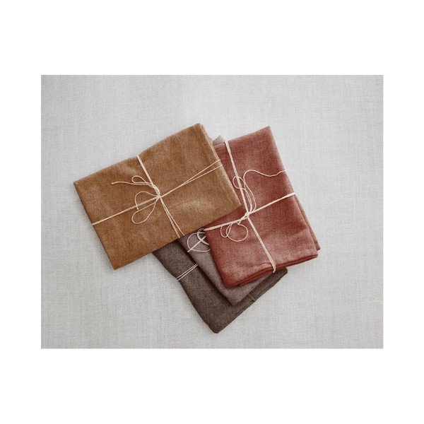 Sada 4 látkových ubrousků s příměsí lnu Really Nice Things Red Gradient, 43 x 43 cm-image-2