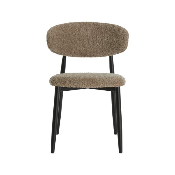 Taupe čalouněná jídelní židle Eniola – Light & Living-image-2