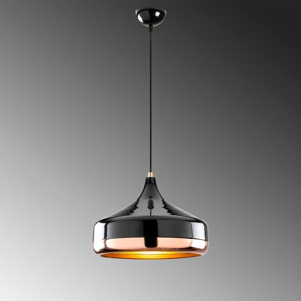 Závěsné svítidlo v černo-měděné barvě Opviq lights Yildo, ø 36 cm-image-1