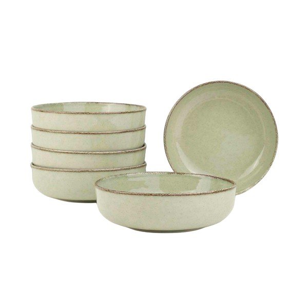 Světle zelené porcelánové misky v sadě 6 ks 75 ml – Hermia