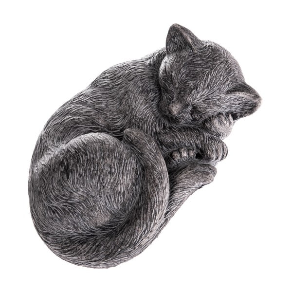 Šedá dekorace Dakls Sleeping Kitten