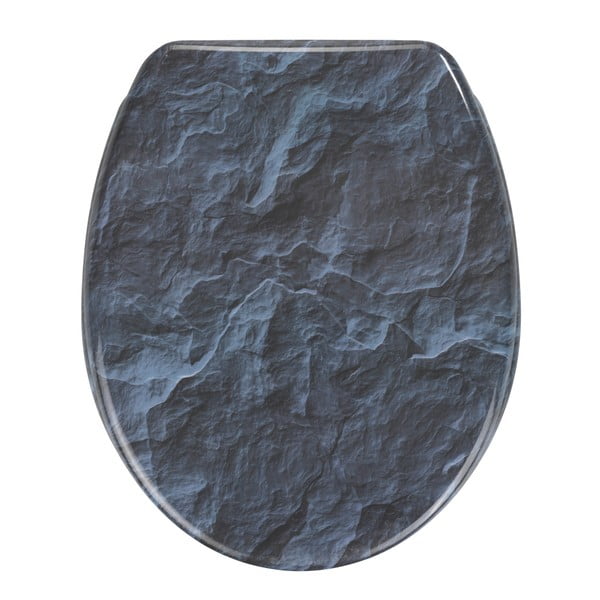 WC sedátko se snadným zavíráním Wenko Slate Rock, 44,5 x 36,5 cm