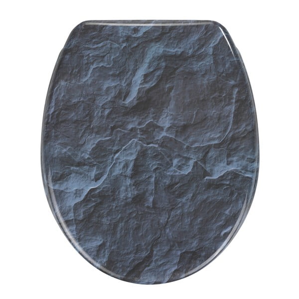 WC sedátko se snadným zavíráním Wenko Slate Rock, 44,5 x 36,5 cm