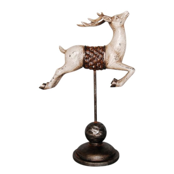 Dekorativní soška Côté Table Deer Hiver White