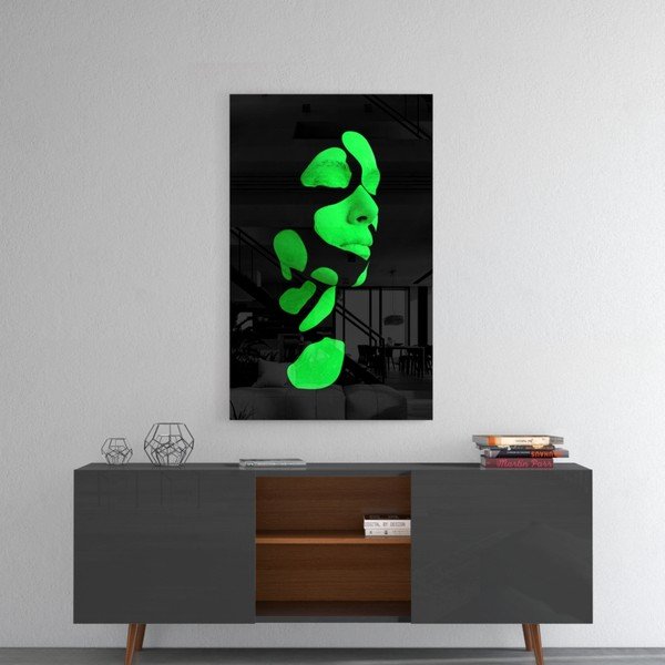 Skleněný obraz Insigne Fragmented Green-image-1