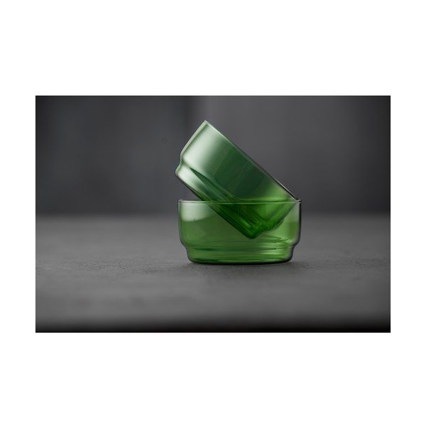 Zelené skleněné misky v sadě 2 ks 500 ml Torino – Lyngby Glas-image-3