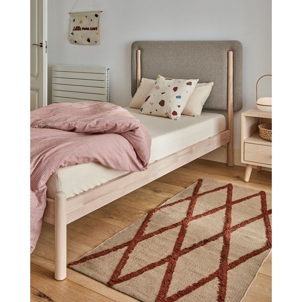 Růžové/béžové bavlněné dětské povlečení do postýlky s prostěradlem 70x120 cm Giorgii – Kave Home-image-1