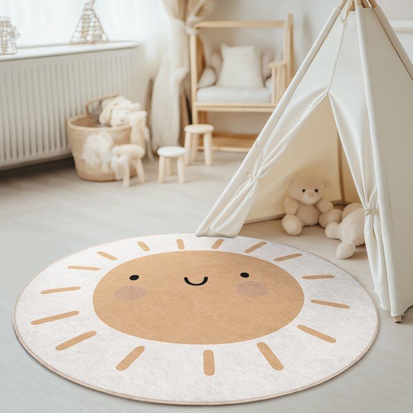 Pratelný dětský koberec ø100 cm Sunny World – Mila Home-image-1