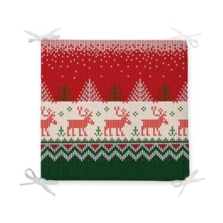Vánoční podsedák s příměsí bavlny Minimalist Cushion Covers Merry Xmas, 42 x 42 cm