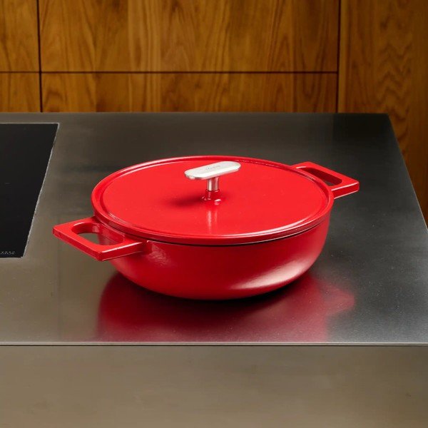 Litinová pánev s poklicí ø 26 cm tegame Mattia 3.0 – FABINI-image-1