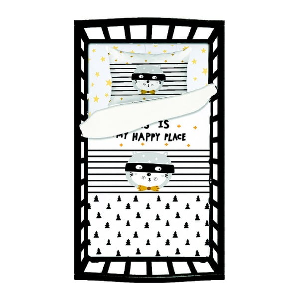 Dětské bavlněné povlečení s prostěradlem na jednolůžko Mike & Co. NEW YORK Mirra Callo, 100 x 150 cm