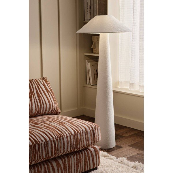 Bílá látková stojací lampa (výška 123 cm) Mila – Ellos Home-image-1