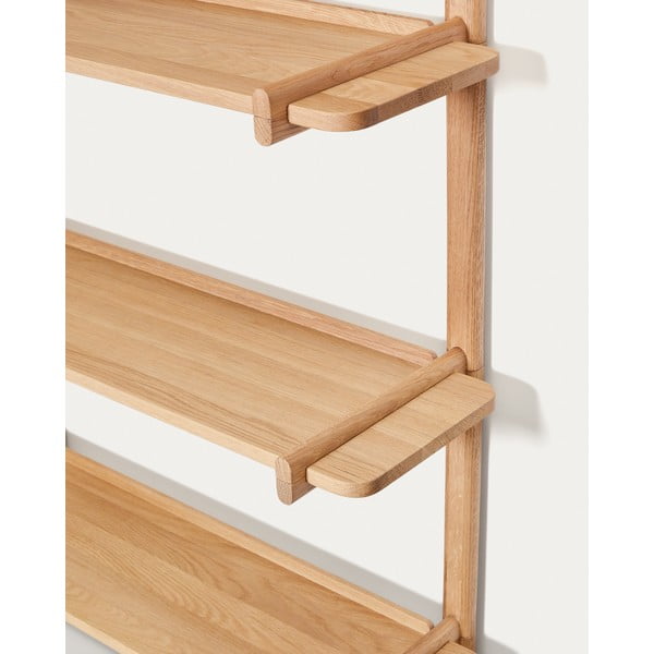 Modulární policový systém z dubového dřeva v přírodní barvě 110x98 cm Sitra – Kave Home-image-4